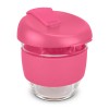 Pink 250mL Borosilicate Glass Cups